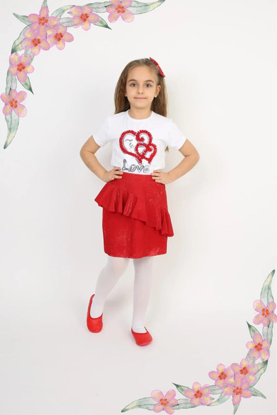 NOBLE STORE Κοστούμι για κορίτσια 23 Απριλίου Στολή Tutu Φούστα με κοντό μανί...