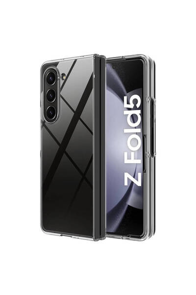 Nezih Case جراب سيليكون شفاف متوافق مع هاتف Samsung Galaxy Z Fold 5