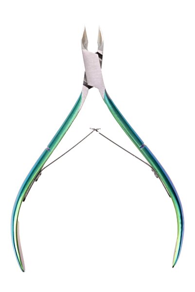 xolo Cobalt İnce Ağız Metalik Yeşil Profesyonel Manikür Bileyli Et Pensi Kalı...