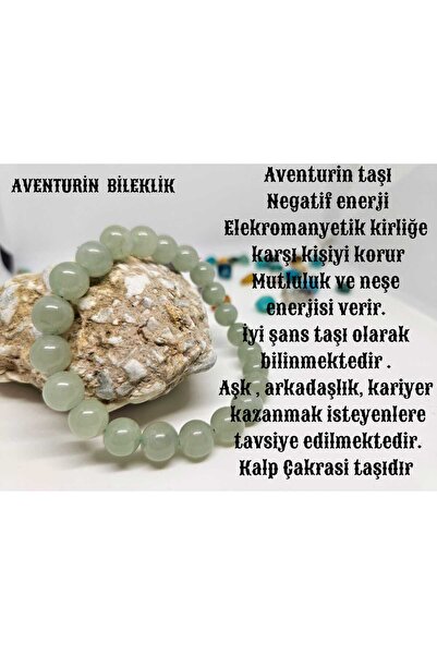 doğaltaşboncukişleri Aventurine Bracelet - Stylish and Comfortable