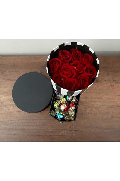 LADİJİTAL BASKI ÇÖZÜMLERİ Silindir Kutuda Yapma Çiçek Ve Çikolatalar