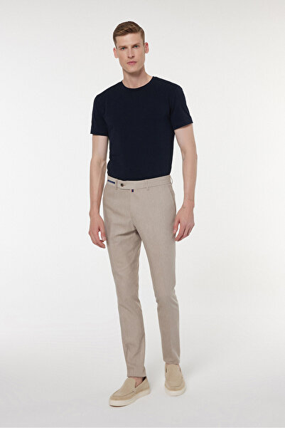 Andrea Nicolotti Beige Fabric Trousers 2851-1