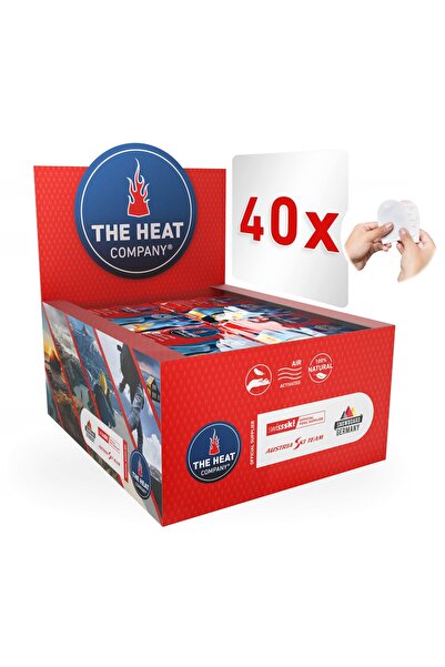 THE HEAT COMPANY 80pcs 40 Pairs 8 Hours Adhesive Individual Foot Warmer-extra Thin-natural Warm-toewarmers-fusswamers