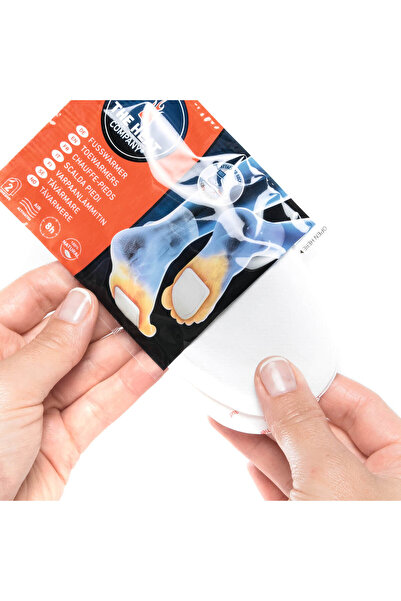 THE HEAT COMPANY 80pcs 40 Pairs 8 Hours Adhesive Individual Foot Warmer-extra Thin-natural Warm-toewarmers-fusswamers