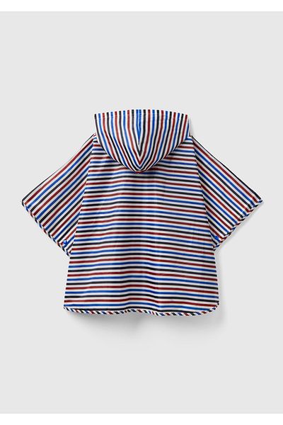 United Colors of Benetton Mix de poncho albastru pentru băiat