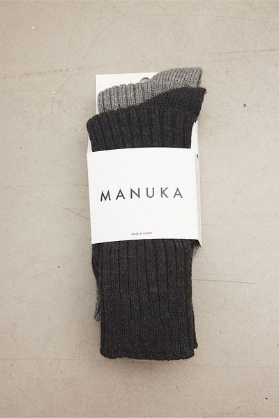 Manuka КОМПЛЕКТ ДЕБЕЛИ ЗИМНИ ЧОРАПИ АНТРАЦИТ