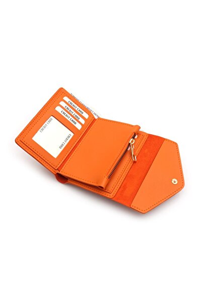 Womancraft Women's Wallet Orange Hand Wallet Bag Accessory