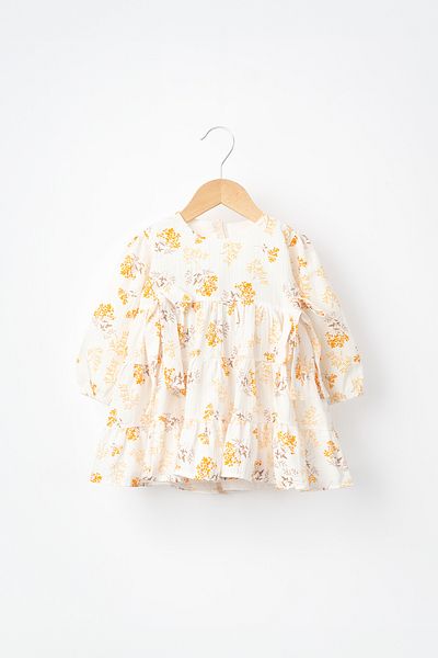 Banamio Noella Floral Patterned Bow Dress