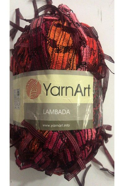 Yarnart 100Gr Red-Borde-Peme-Orange Lamp Patterned Rush Rope