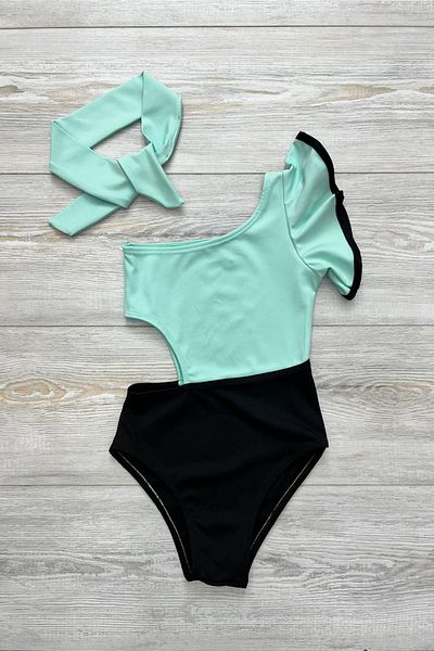 My Kids Wear Decollite Modeled Girl's Swimsuit
