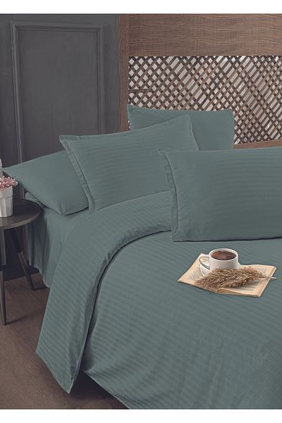 Altınbaşak 4 PIECES 100% LUXURY COTTON, COTTON INFINITY POPLIN SINGLE PERSON COVER SET