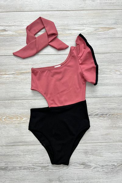 My Kids Wear Decollite Modeled Girl's Swimsuit