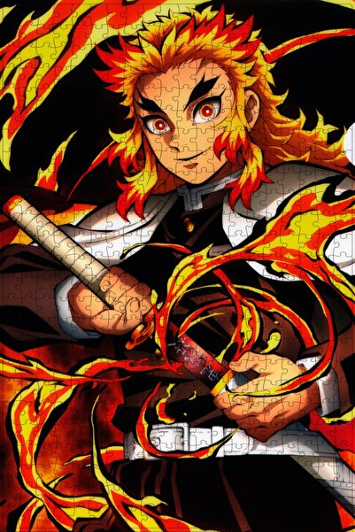 Jeronkarji Demon Slayer: Kimetsu no Yaiba (2019) Film Posterinin 500 Parça Pu...