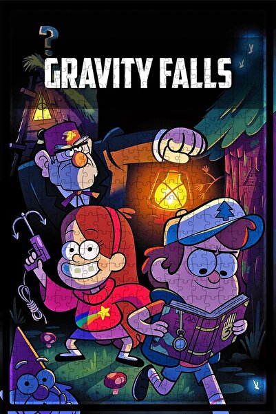 Jeronkarji Gravity Falls (2012) Film Posterinin 500 Parça Puzzle Yapbozu