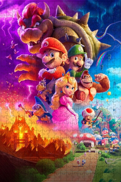 Jeronkarji The Super Mario Bros. Movie (2023) Film Posterinin 500 Parça Puzzl...
