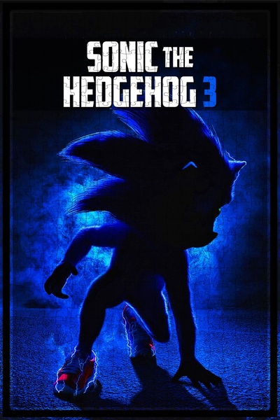 Jeronkarji Sonic the Hedgehog 3 (2024) Film Posterinin 500 Parça Puzzle Yapbozu
