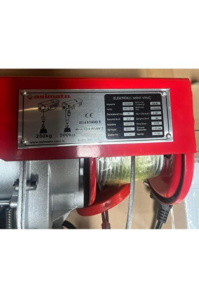 ASİMATO Asimato Elektirikli Vinç Caraskal 250/500kg 20mt 1050watt