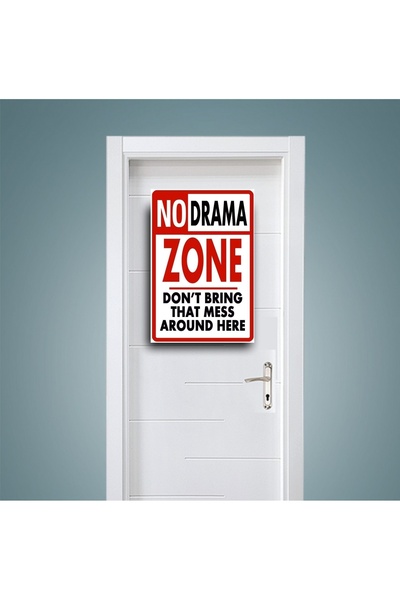 icase KOPYA - Decor pentru ușă cu mesaj de avertizare pentru dormitor, concep...