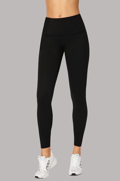 DeeAn Women's Black Recovery High Waist Diving Fabric Casual Sports Leggings