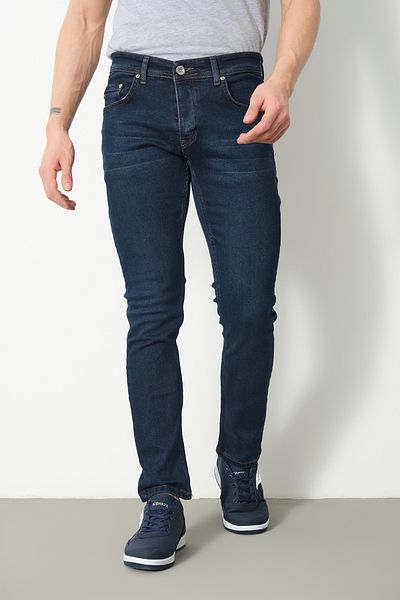 Jeanblack Brown Blue Men's Jeans Regular Fit Wide Leg Relaxed Cut Grinded Jeans