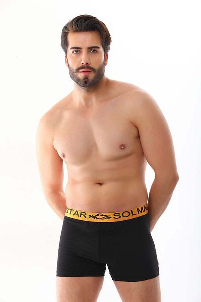 starsolmaz Ανδρικό Full Lycra Cotton Boxer 5 τεμαχίων Luxury Boxed (ΚΟΚΚΙΝΟ ΝΑΥΤΙΚΟ ΜΑΥΡΟ ΓΚΡΙ ΑΝΘΡΑΚΙΤΟ)