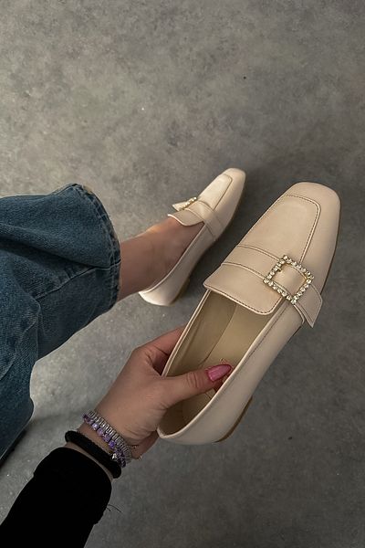 SHOEBELLAS Γυναικείες μπαλαρίνες Madel Beige Skin