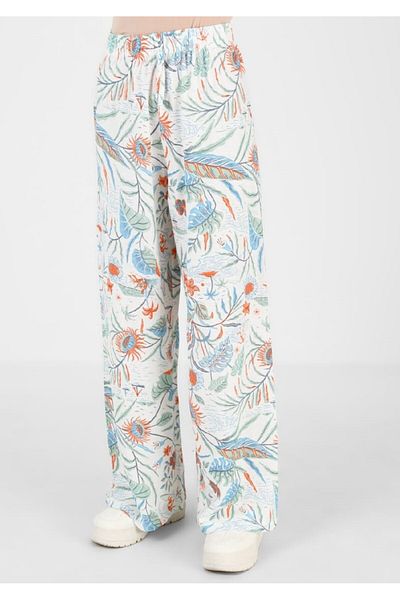 RESPİRO Patterned BOWL LEGS WITH ELASTIC WAIST SUMMER TROUSERS