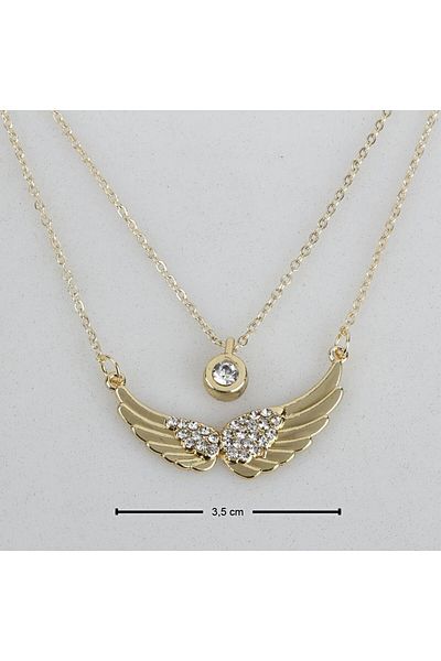 CADI BOUTİQUE Angel Wing Double Necklace