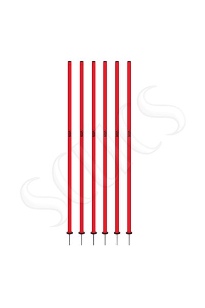 SCUCS SLALOM STICK NAILED RED 160 CM 6-PACK