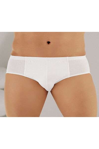 Şahinler Ανδρικό λευκό βαμβακερό Classic Slip 6 τμχ Me009