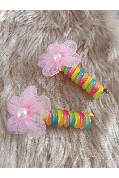 Efna Store Twisted Spring Pearl Floral Model Pasta Buckle (2 pieces)