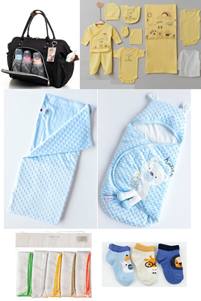 Beyaz Bebek 6’lı Bebek Doğum Seti(HASTANE ÇIKIŞ,ANNE&BEBEK BAKIM OMUZ VE SIRT...