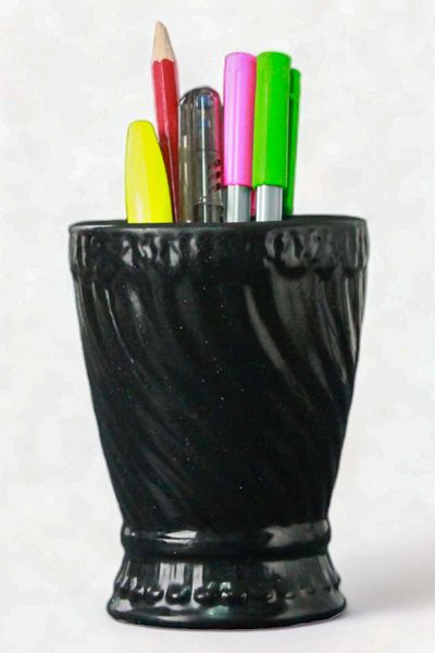 Evene Pen Holder Black Color Desk Pen Holder Organizer Pen Holder Model 14