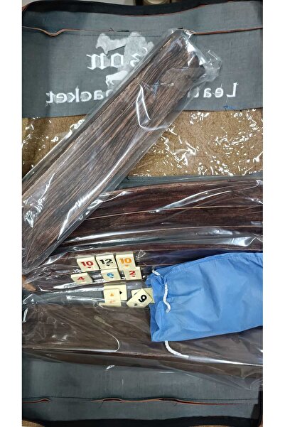 bilardomalzemem Lüx Oval Ahşap Okey Takımı