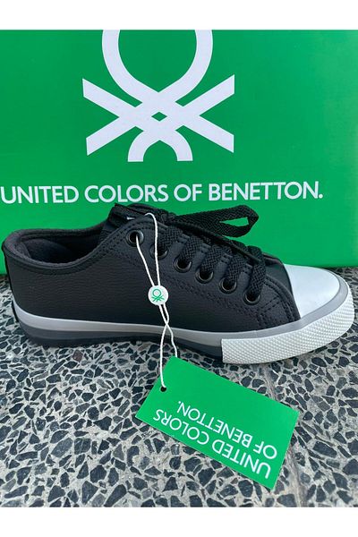 Benetton Bn-30725 3374 Black and White - Women's Sneakers, Fit Narrow