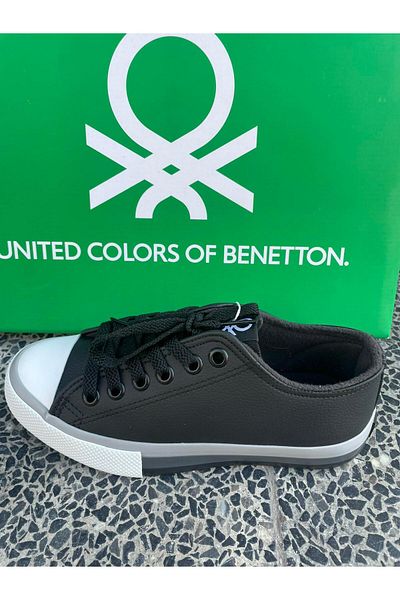 Benetton Bn-30725 3374 Black and White - Women's Sneakers, Fit Narrow