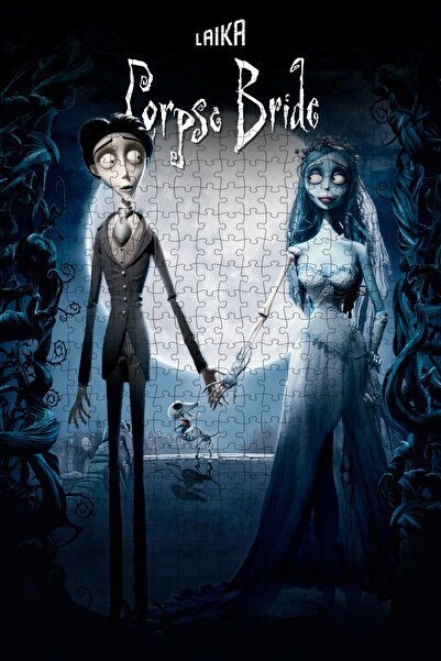 Jeronkarji Corpse Bride (2005) Film Posterinin 500 Parça Puzzle Yapbozu Sürüm2