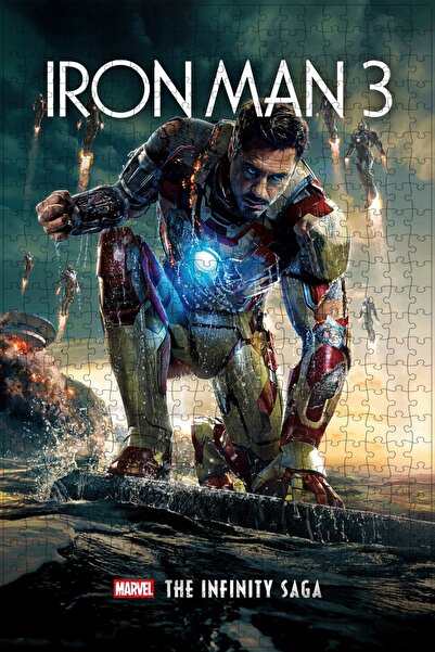 Jeronkarji Iron Man 3 (2013) Film Posterinin 500 Parça Puzzle Yapbozu Sürüm13