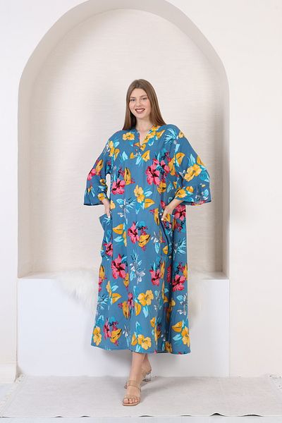 mervemoda Women's large King size woven dress