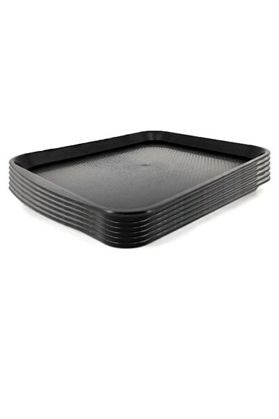 KT HOME Tray Tea Serving Presentation Fast Food Serving Presentation 10 PCS (27 X 36 Cm) ABS Tray Buffet Restaurant Hotel Cafe