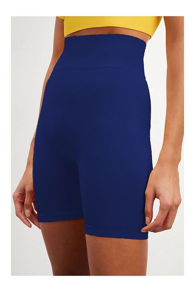 MİSTİRİK Felolin Model Κορδόνι Πλεκτό Αθλητικό Σορτς Αθλητικό Σορτς Συσφιγκτικό Σκούρο Μπλε Χρώμα
