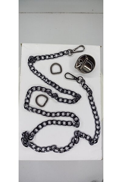 Tuhafiş مجموعة سلسلة مقبض الحقيبة سلسلة واحدة 2D 1 لسان سانتا لون المعصم النيكل