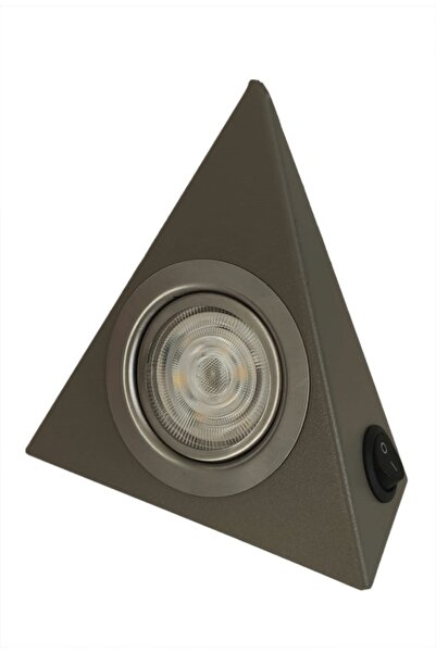 yigitled mutfak dolap altı ledli üçgen spot 3w 220v metalik boya ral 7039