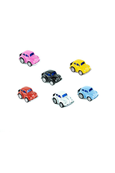 Erzi Oyuncak Metal Mini Vosvos Kaplumbağa Arabalar Çek Bırak 6'lı Set
