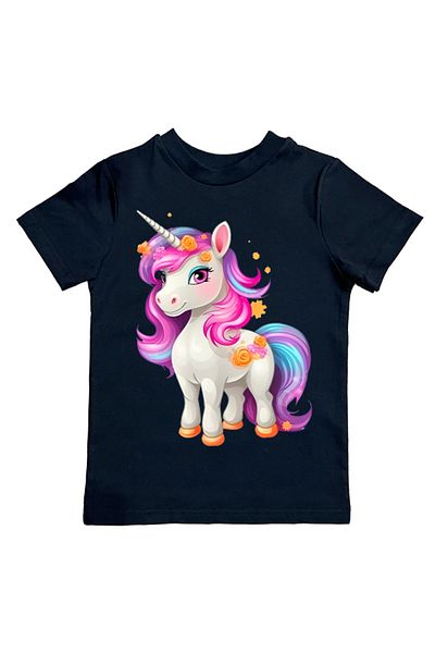 UNICORN bumbac imprimat tesatura din bumbac pieptanat vara tricou copii