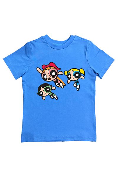 SEDİRLİ Tricou pentru copii din bumbac pieptănat cu imprimeu Power full girls