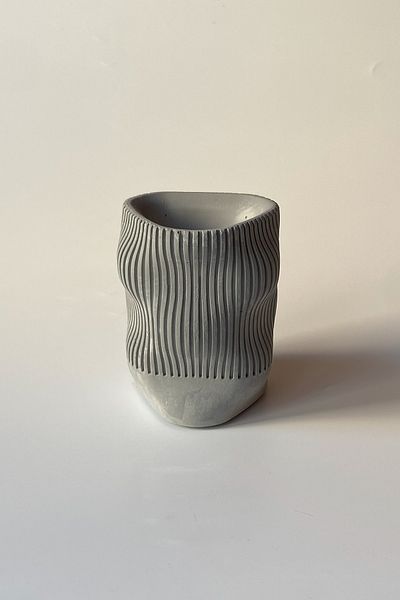 sin istanbul Wavy Toothbrush Holder Gray