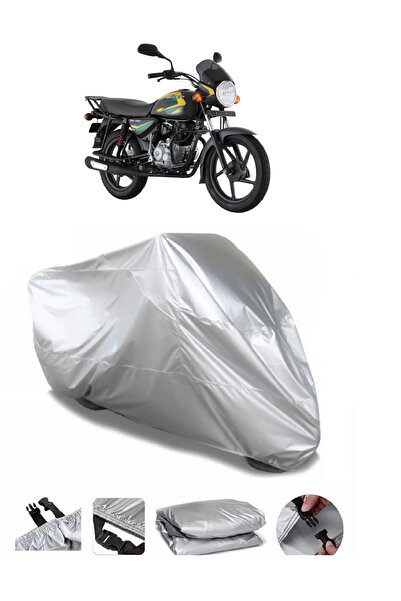 AUTOLION Bajaj Boxer Gray Motorcycle Tarpaulin Premium Quality
