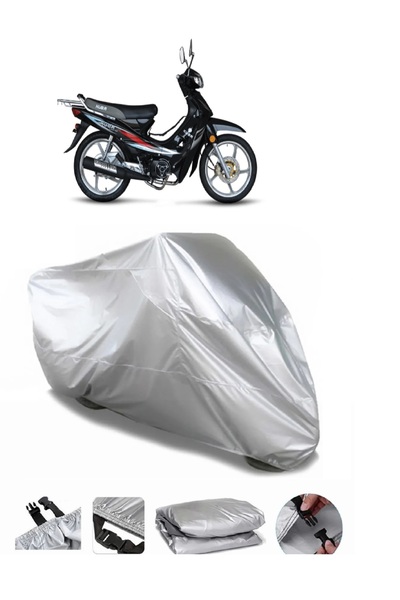 AUTOLION Kuba SJ100-16D Gray Motorcycle Tarpaulin Premium Quality