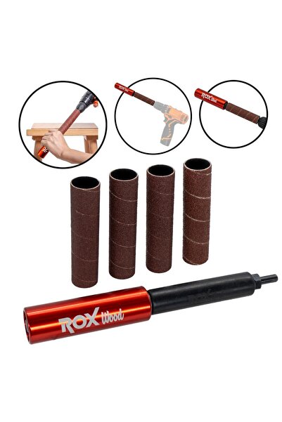 Rox Wood 0192 Matkap Için Silindir Zımpara Aparatı 25 Mm